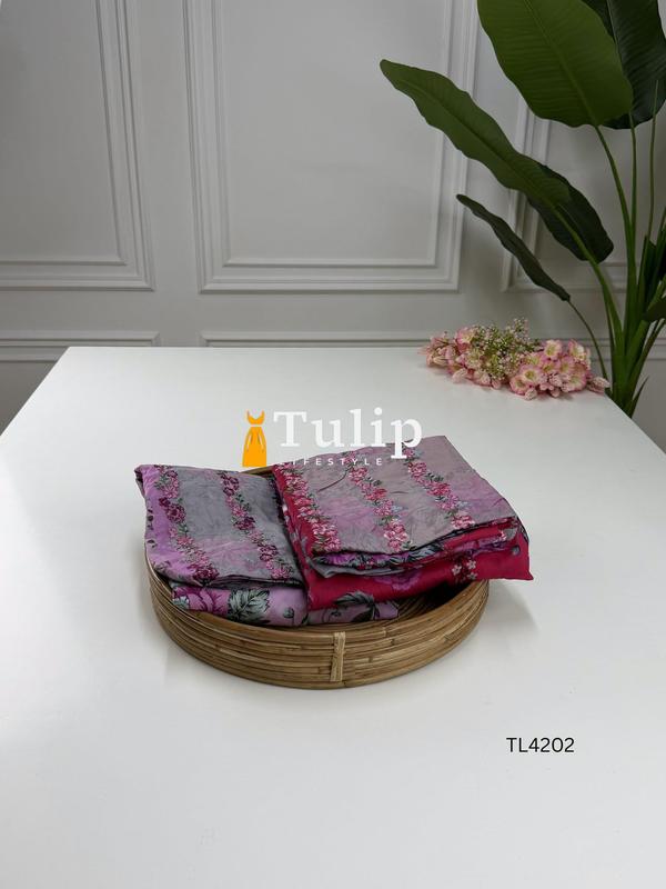 Premium Embroidered Cotton Dresses - TL4202