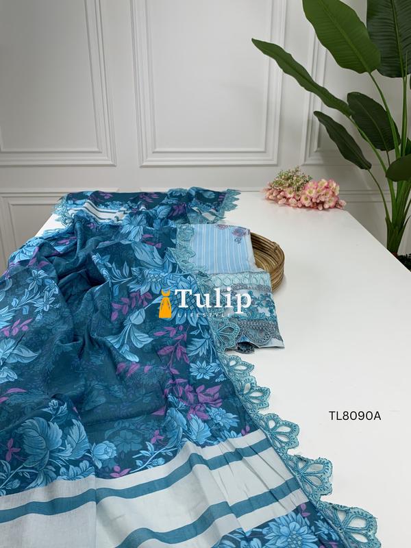 Soft Embroidered Premium Cotton Dress - TL8090A