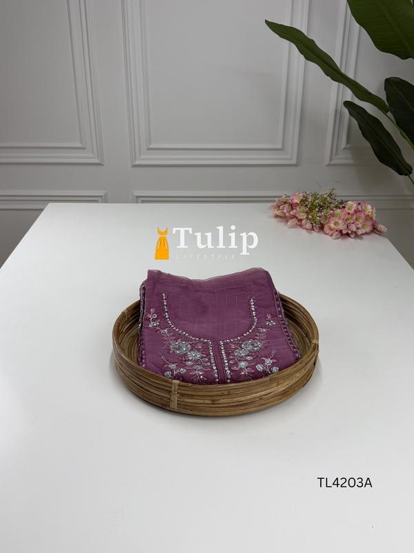 Gorgeous Embroidered Organza Dresses - TL4203A