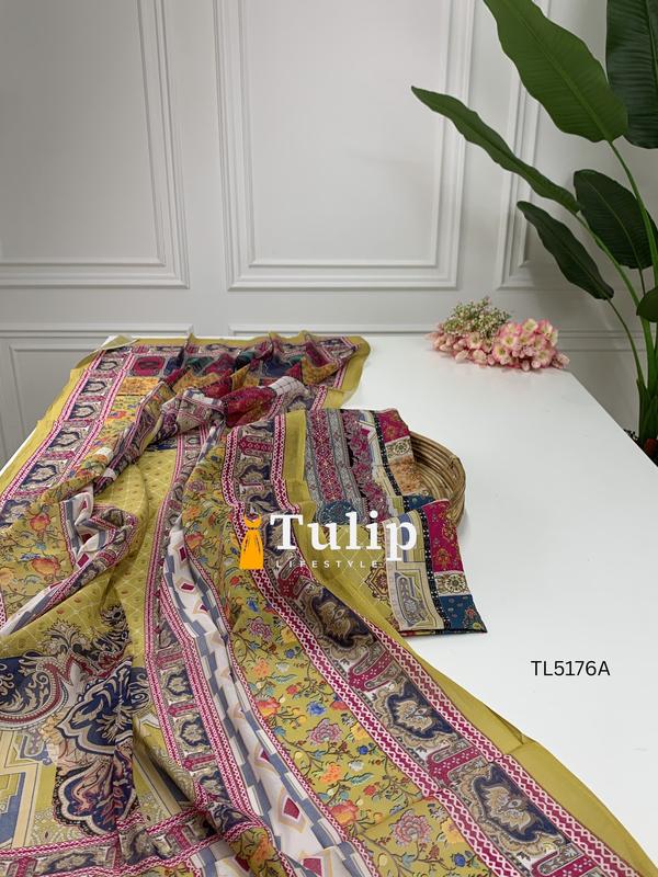 Soft Cotton Lawn Dresses - TL5176A