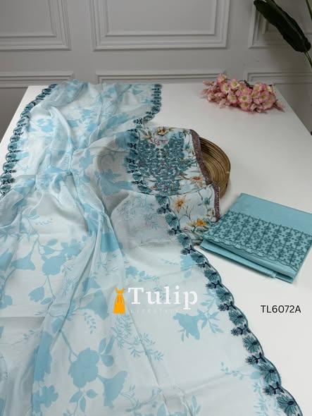 Premium Embroidered Cotton Dresses - TL6072A