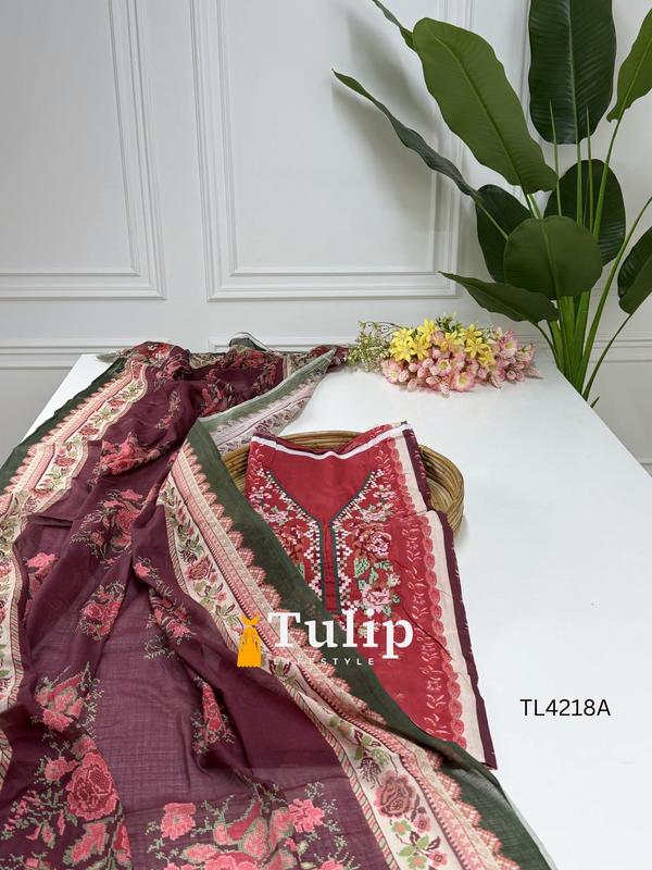 Embroidered Cotton Dresses - TL4218A