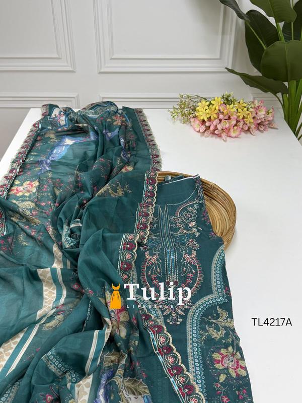Gorgeous Embroidered Cotton Dresses - TL4217A