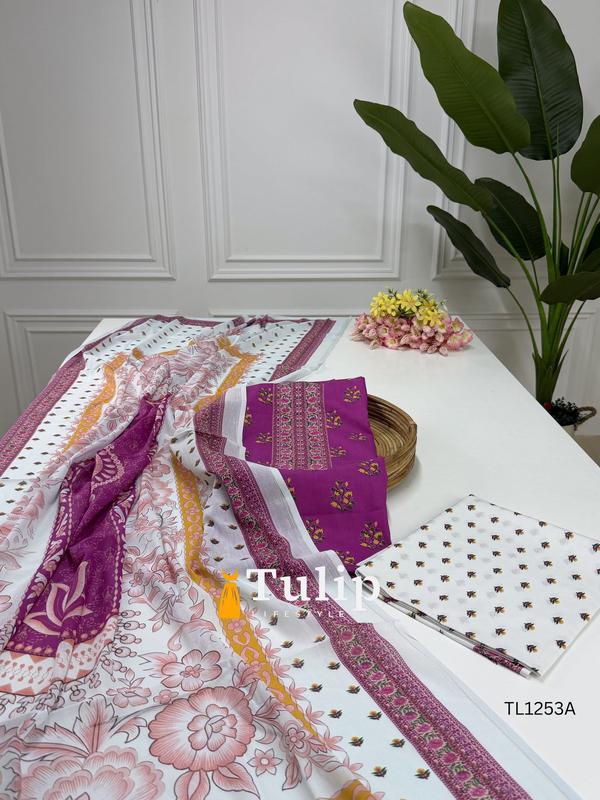 Soft Cotton Lawn Three Pieces - TL1253A