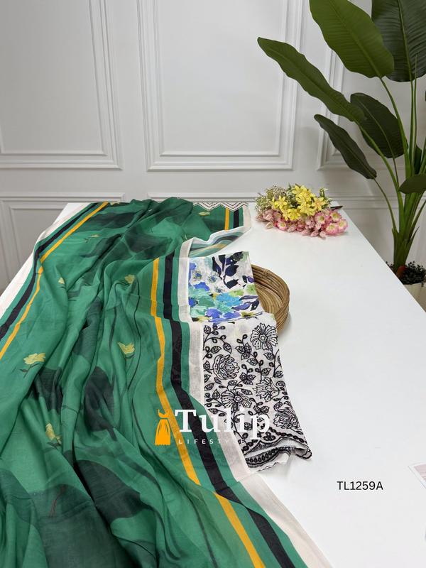 Digital Printed Soft Cotton Dresses - TL1262A
