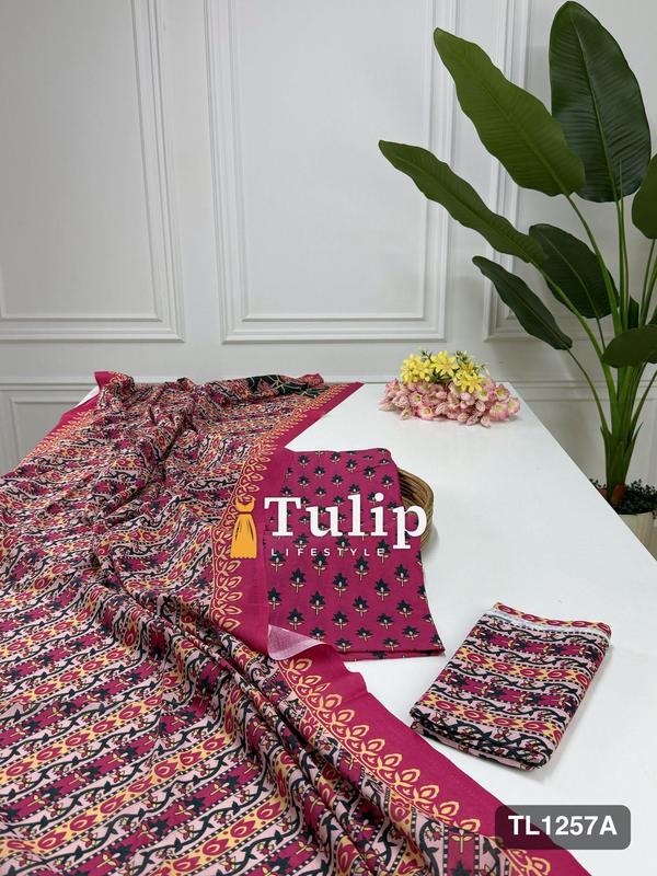 Digital Printed Cotton Lawn Dresses - TL1257A