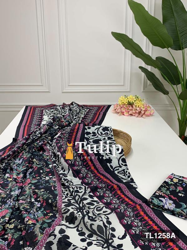 Digital Printed Cotton Lawn Dresses - TL1258A
