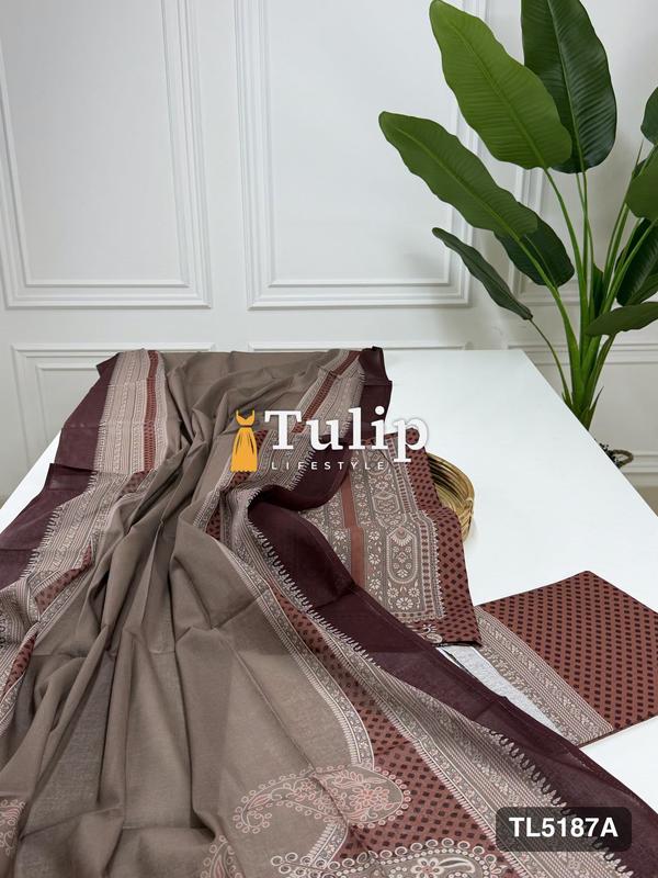 Digital Printed Cotton Lawn Dresses - TL5187A