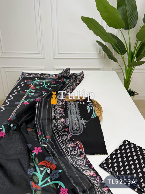 Soft Cotton Lawn Dresses - TL5203A