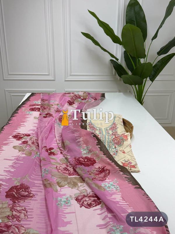 Soft Embroidered Cotton Lawn Dresses - TL4244A