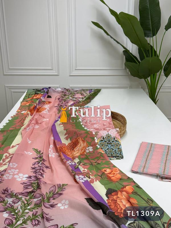 Digital Printed Cotton Lawn Dresses - TL1309A