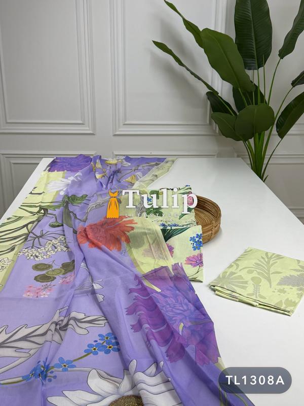 Digital Printed Cotton Lawn Dresses - TL1308A