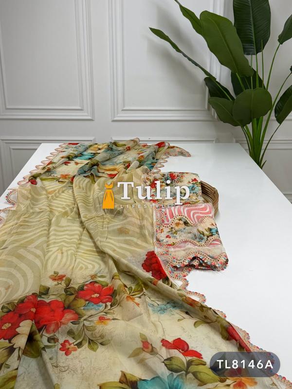 Embroidered Cotton Lawn Dresses - TL8146A
