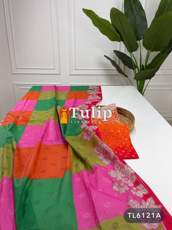 Premium Embroidered Cotton Lawn Dresses - TL6121