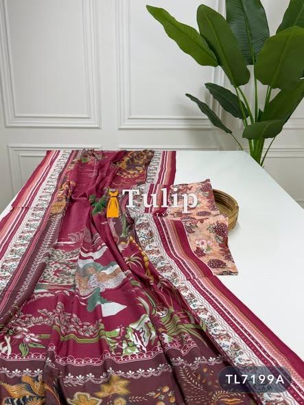 Soft Embroidered Cotton Lawn Dresses - TL7199A