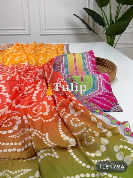 Premium Embroidered Cotton Lawn  Dresses - TL8179A