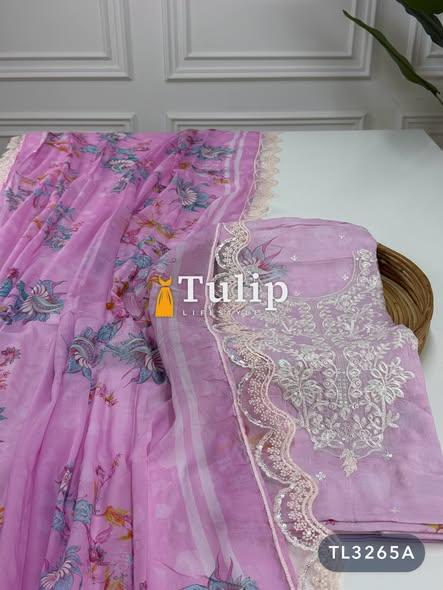 Exclusive Embroidered Cotton Lawn Dresses  - TL3265A