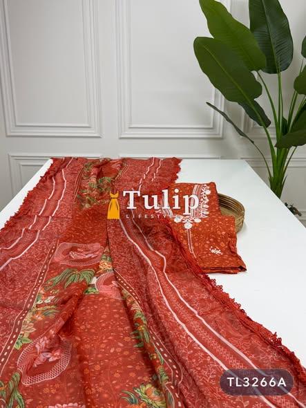 Premium Embroidered Cotton Lawn Dresses -TL3266A