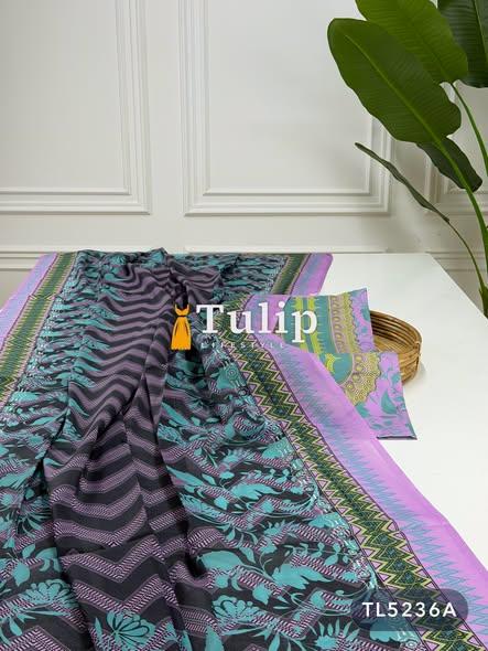 Digital Printed Cotton Lawn Dresses - TL5236