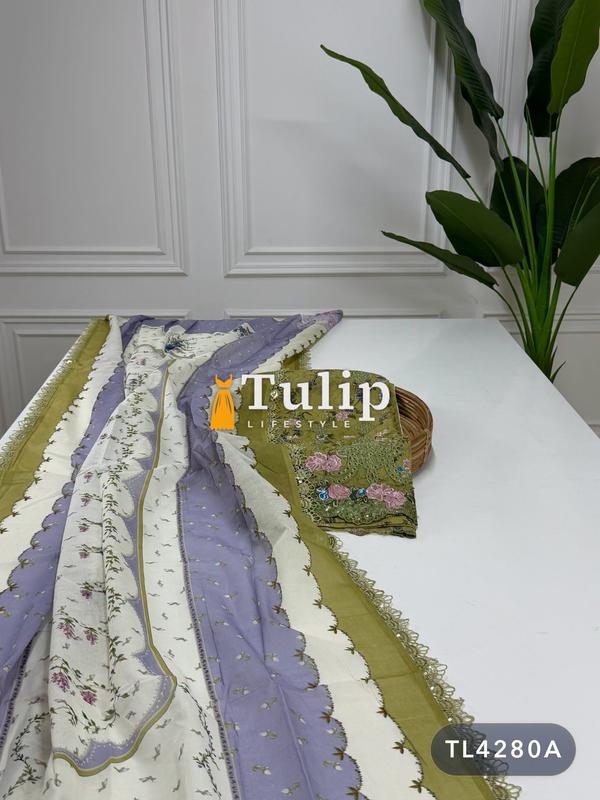 Gorgeous Embroidered Luxury Cotton Dresses - TL4280