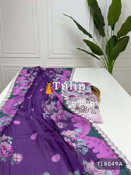 Gorgeous Embroidered Cotton Lawn Dresses - TL8049A