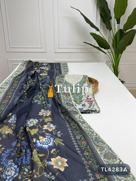 Soft Embroidered Cotton Lawn Dresses - TL4283A
