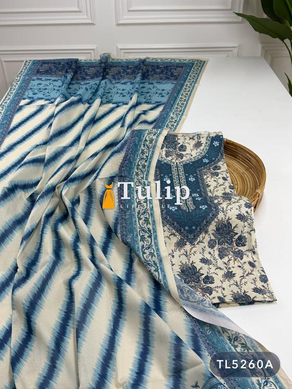 Digital Printed Cotton Lawn Dresses - TL5260A