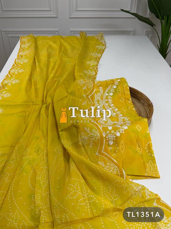 Embroidered Cotton Lawn Dresses - TL1351A