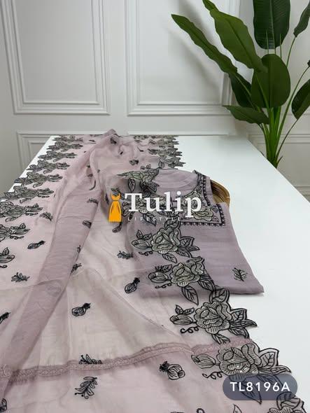 Gorgeous Embroidered Organza Dresses - TL8196