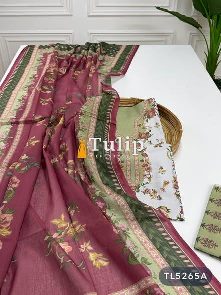 Digital Printed Cotton Lawn Dresses - TL5265A