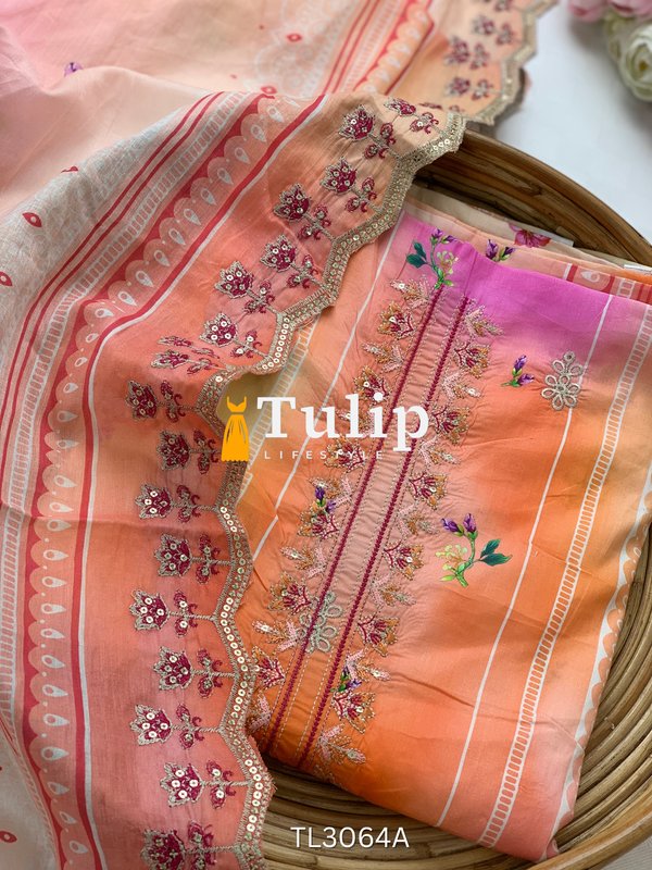 Premium Embroidered Lawn - TL3064A