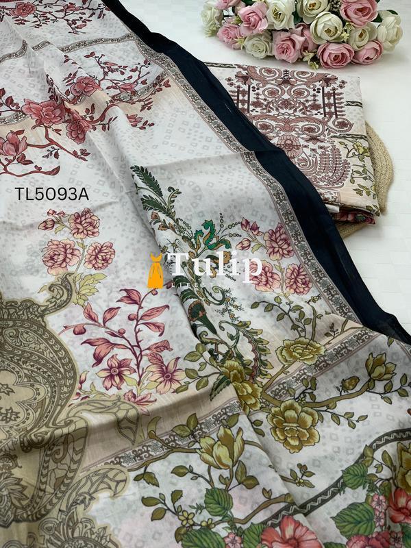 Digital Printed Soft Lawn - TL5093A