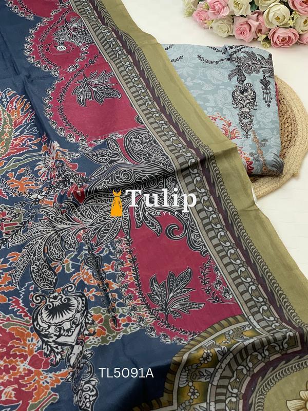 Digital Printed Soft Lawn - TL5091A