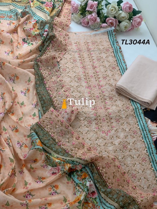 Embroidered Cotton Lawn - TL3044 gallery image