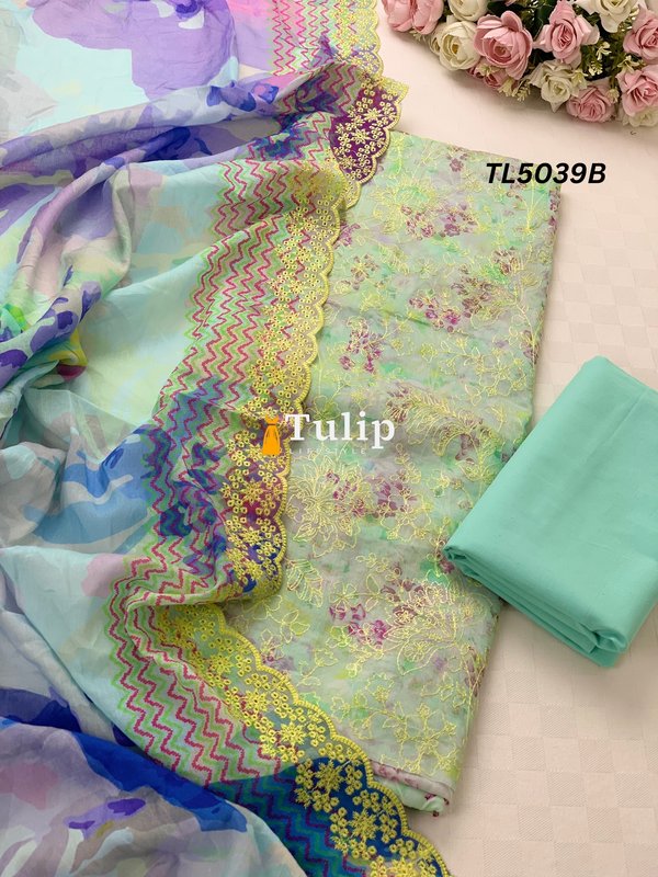 Embroidered Cotton Lawn - TL5039 gallery image