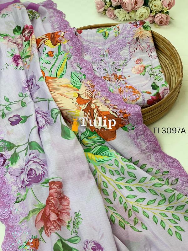 Exclusive Embroidered Soft Lawn - TL3097A gallery image