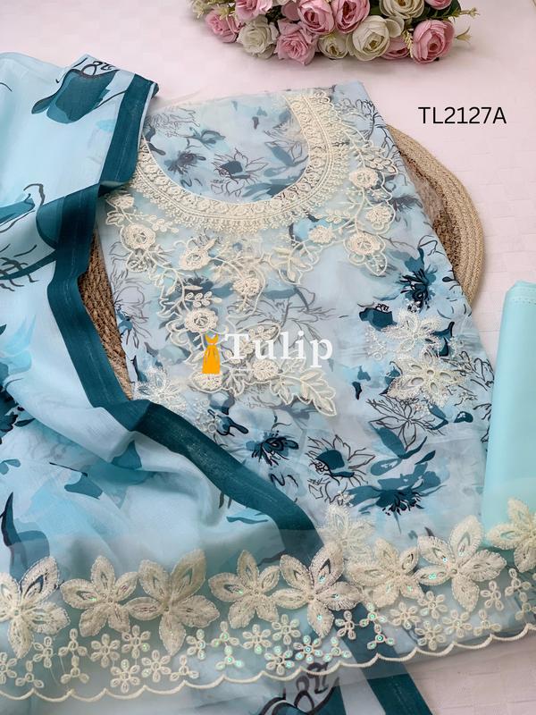 Premium Embroidered Cotton Lawn - TL2127A gallery image