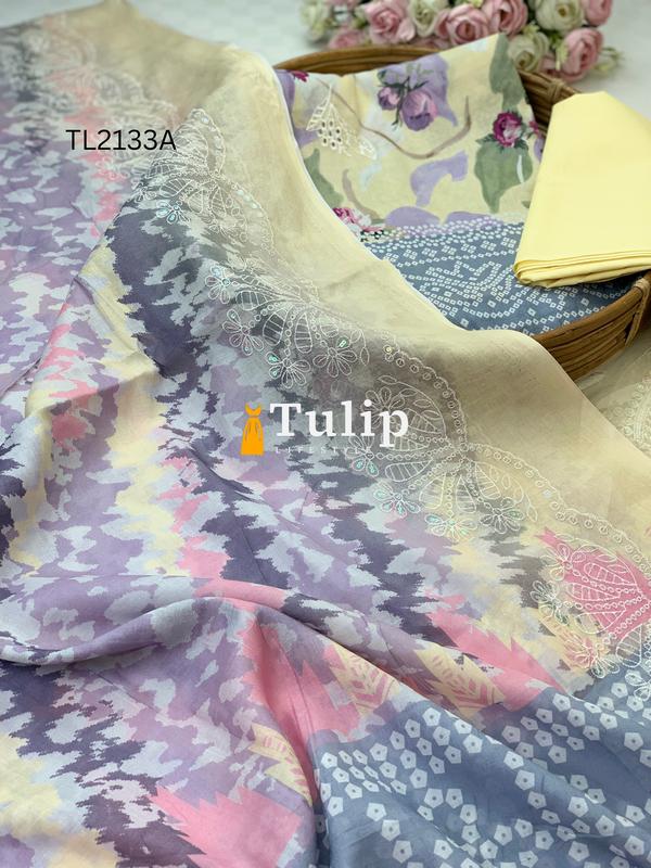 Embroidered Cotton Lawn - TL2133A gallery image