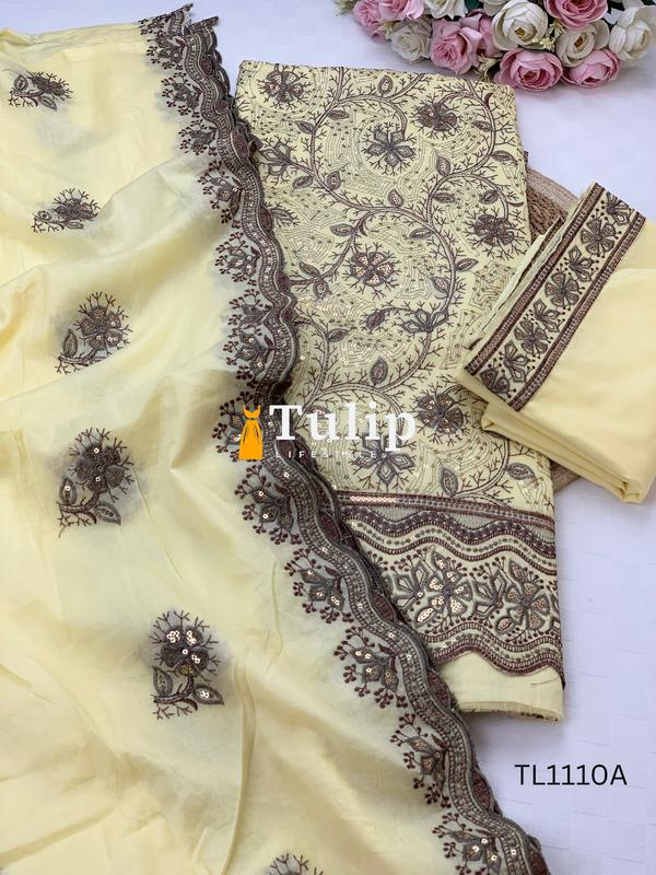 Gorgeous Embroidered Cotton Dress - TL1110A gallery image