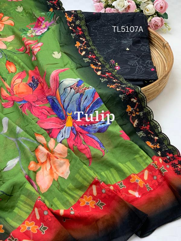 Soft  Embroidered Lawn - TL5107A gallery image