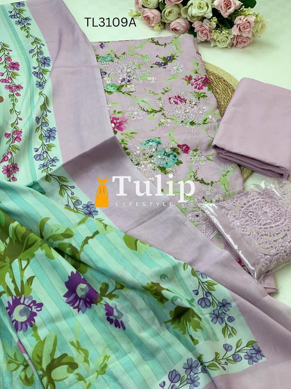 Premium Lawn Dress - TL3109A gallery image