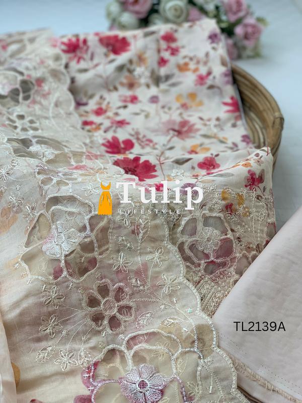 Soft  Embroidered Lawn - TL2139A gallery image