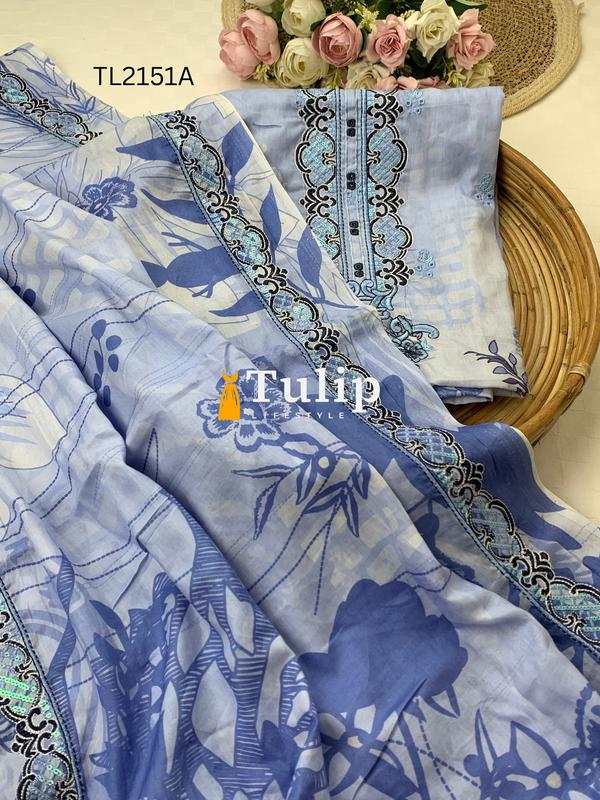 Boring Embroidered Premium Lawn - TL2151A gallery image