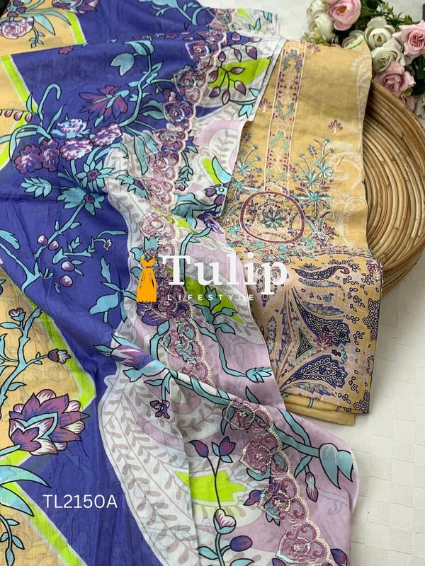 Soft Cotton Lawn Three Piece - TL2150A gallery image