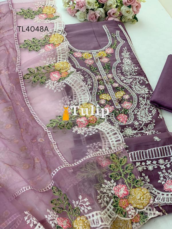 Luxury Georgette Three piece - TL4048A gallery image
