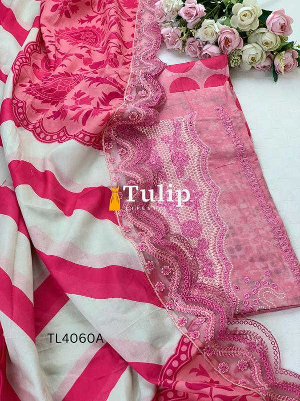 Luxury Cotton Lawn Three piece - TL4060A gallery image