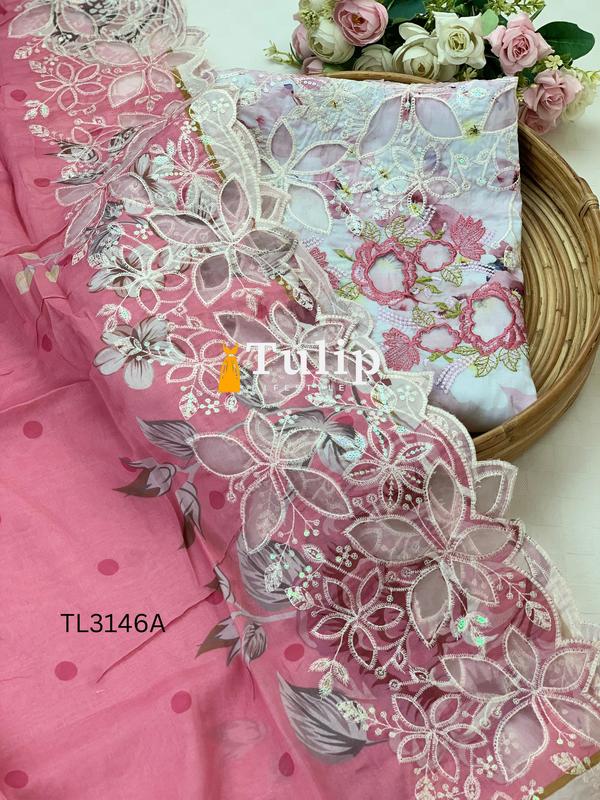 Premium Embroidered Cotton Lawn - TL3146A gallery image