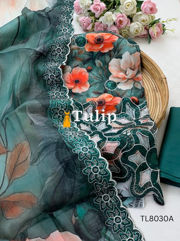 Premium Embroidered Cotton Lawn - TL8030A gallery image