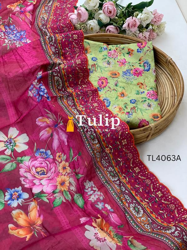 Premium Embroidered Cotton Lawn - TL4063A gallery image
