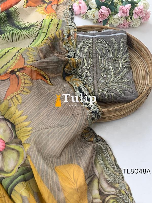 Luxury Cotton Lawn Three pieces - TL8048A gallery image